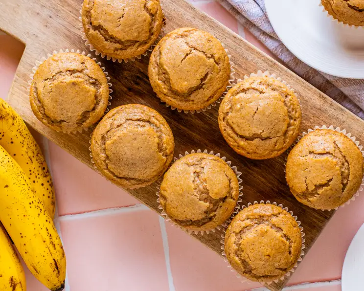 Whole Wheat Honey Banana Muffins Recipe